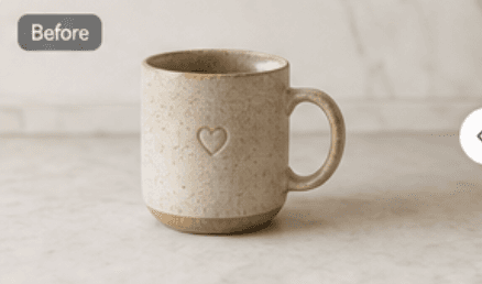 Ceramic mug before styling